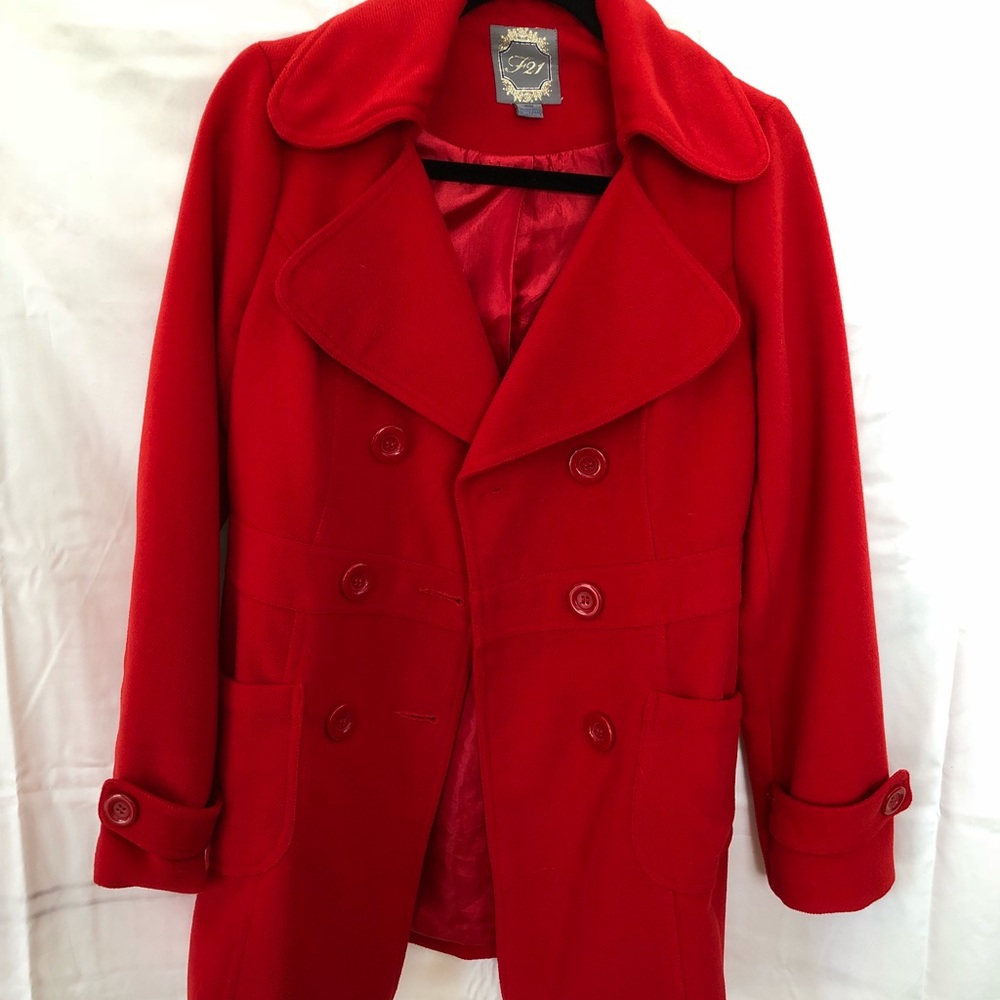 Red F21 Coat
